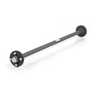 BURQUIP - 900KG, 40MM ROUND UNBRAKED FULL BEAM AXLE - Hub included (AF40A)